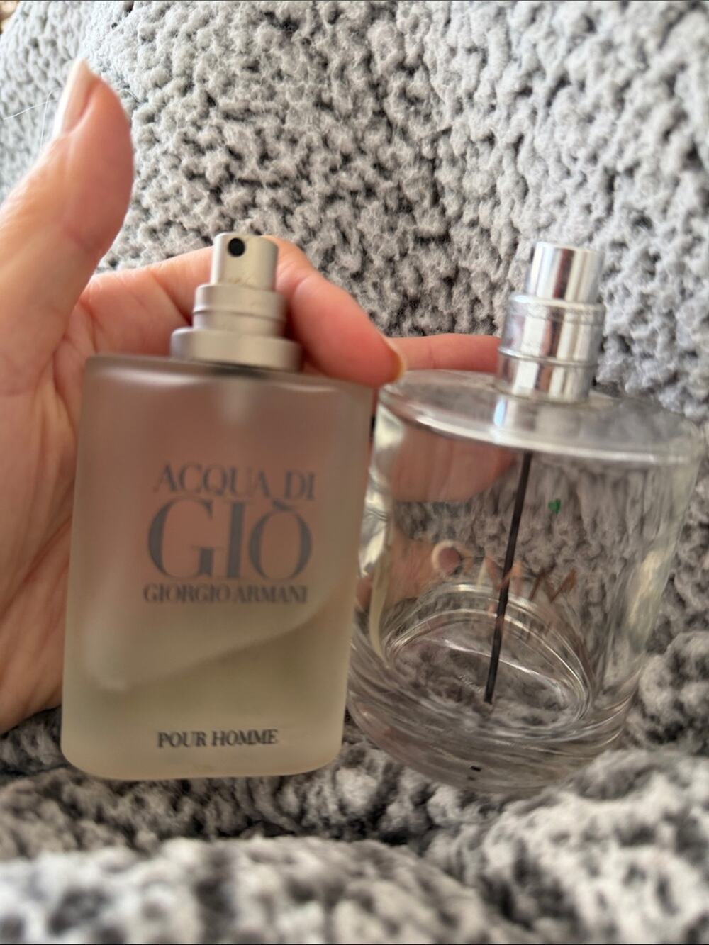 🗽❤️Yves Saint Laurent L'Homme Ultime Clear Glass Bottle with Acqua di Gio